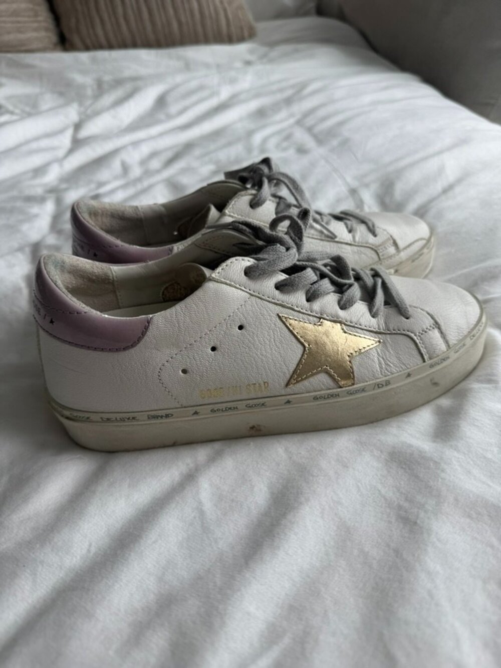 Golden Goose Hi Star White Sneakers